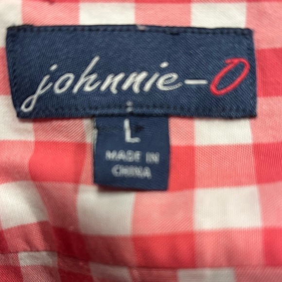 Johnnie-O Abner Hangin' Out Button Up Shirt in pink Gingham - Picture 3 of 3